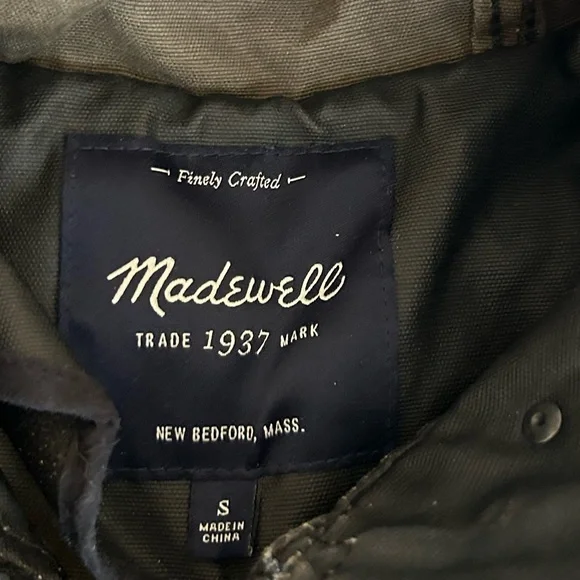 Madewell Women’s Black Leather Coat Jacket🌟